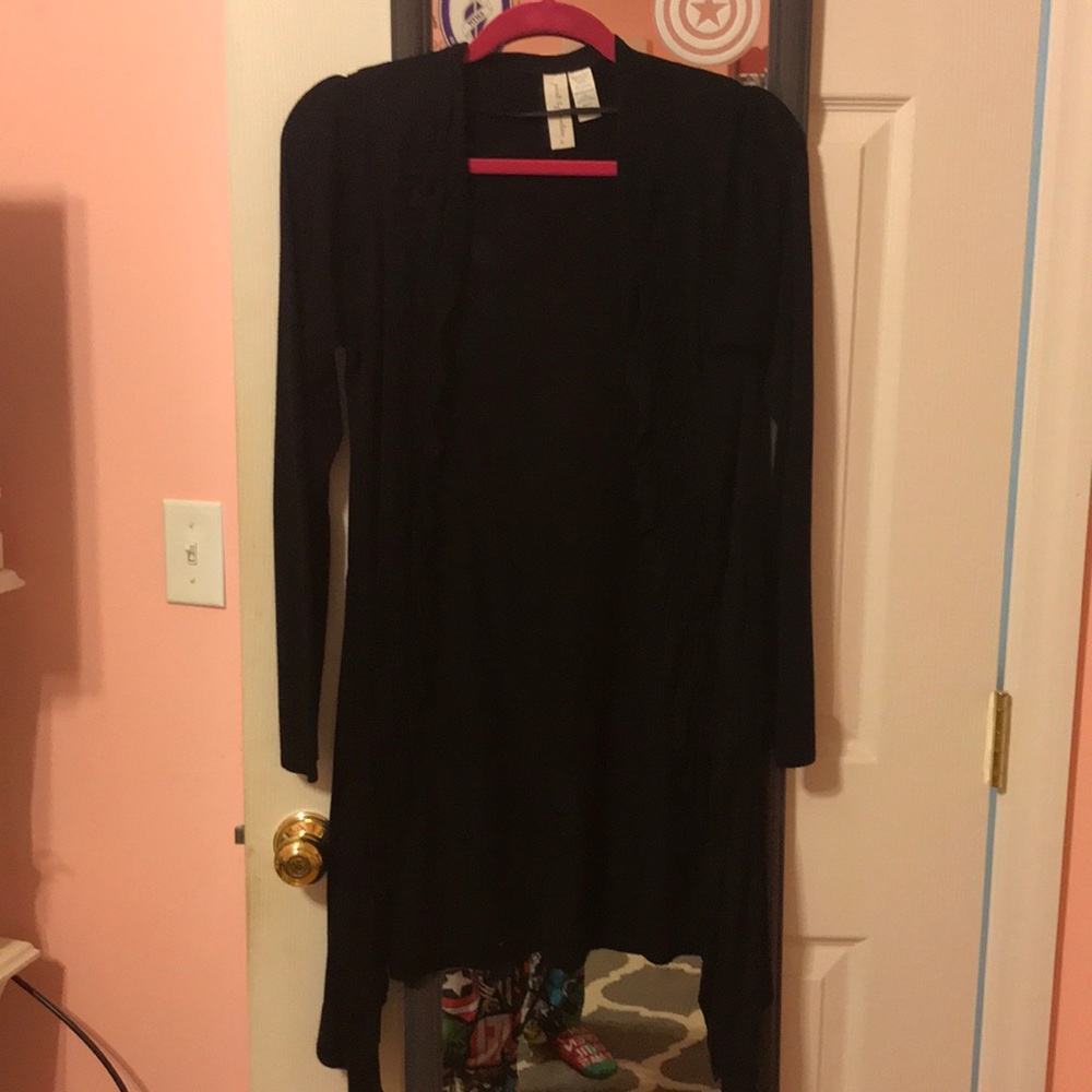 Black cardigan